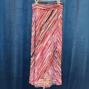 Dakini Women’s Multi Color Resort Maxi Skirt Sz S Small